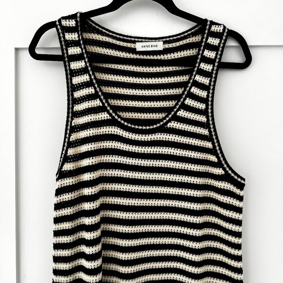 Anine Bing Striped Knit Mini Dress - Picture 7 of 10